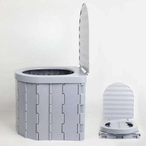 Toilette Pliable De Voyage — Compacte Et Facile À Transporter