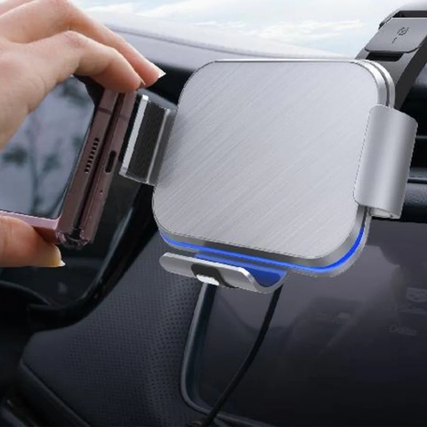 Wsparcie Telefonu Samochodowego – Mocowanie i Ładowanie Bezprzewodowe Wbudowane