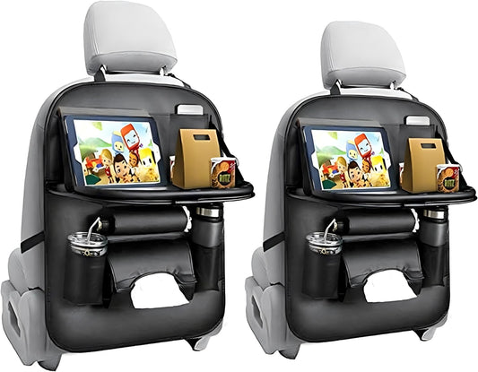 Car Back Seat Organizer with Folding Table — Easy to Install and Durable