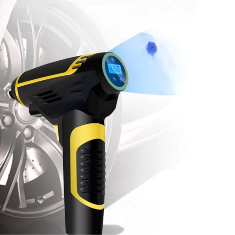 Compresor de aer portabil 120W — Ideal pentru mașină, motocicletă și bicicletă