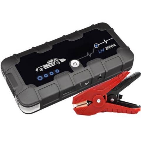 Εκκινητής Μπαταρίας 12V 2000A — Γρήγορη Φόρτιση & Πολυλειτουργική
