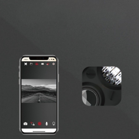 Intelligente Frontlampe – Integrierte Kamera und mobile Steuerung