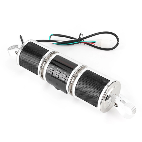 Altavoces Moto Para Manillar — Bluetooth Inalámbrico, Radio FM Y Puerto USB