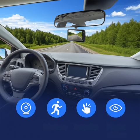 Dashcam Foran Og Bagpå — Klare Og Præcise Optagelser