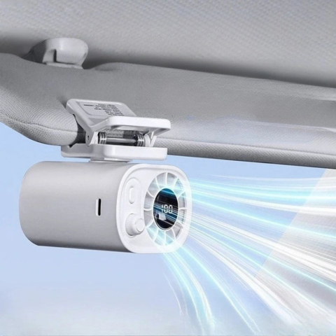 Ventilatore Ricaricabile Con Schermo LED — Freschezza Portatile E Batteria Lunga Durata