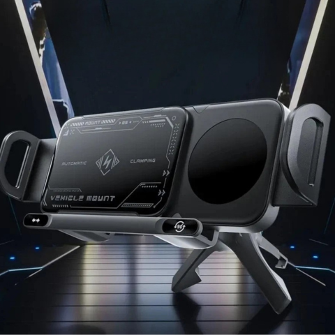 Support Telefono Magnetico Per Auto — Fissaggio Rapido E Sicuro