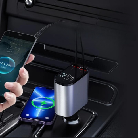 Auto-Ladegerät 4-in-1 — Schnelles und vielseitiges Laden