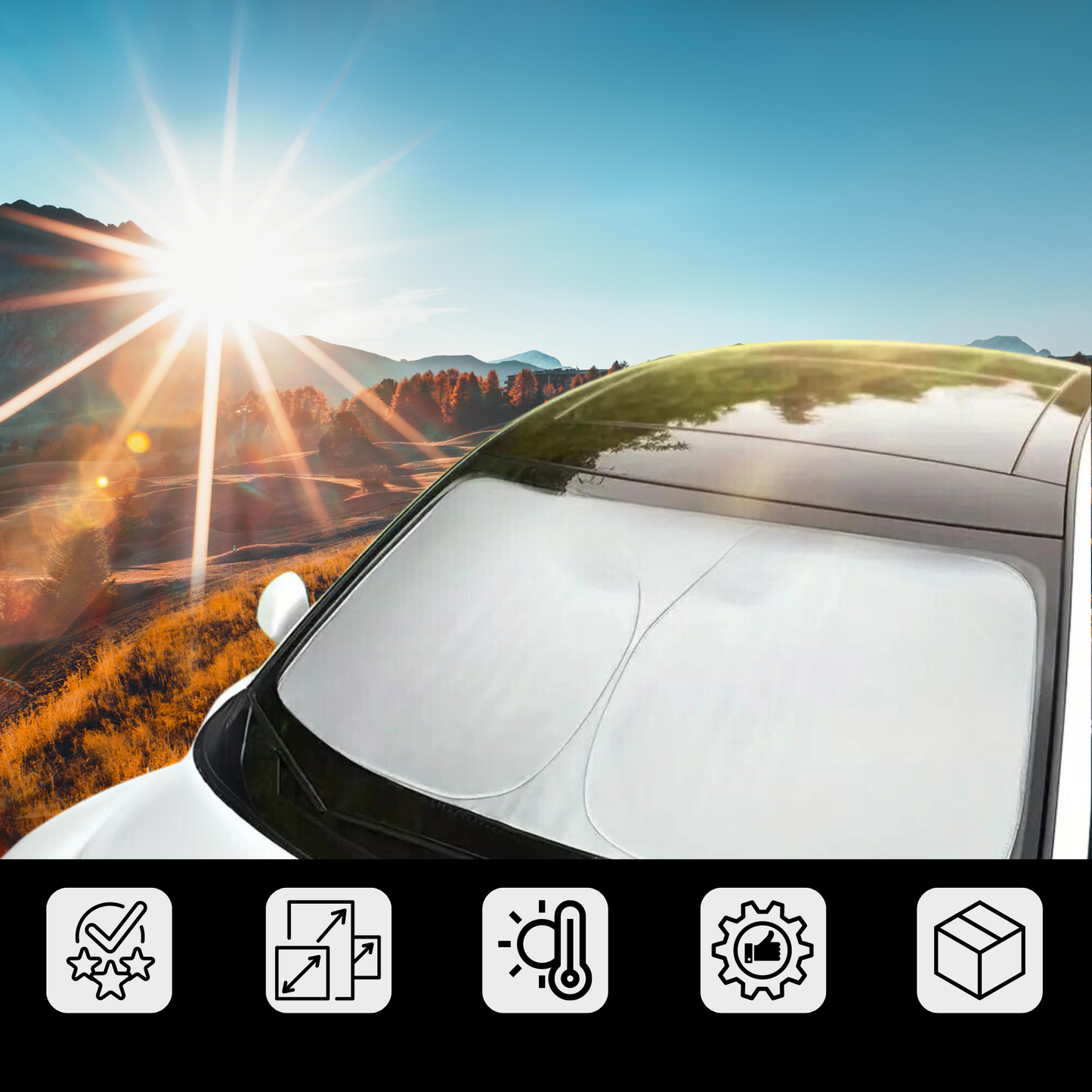 Sun Protection For Windshield | Anti-Heat And UV