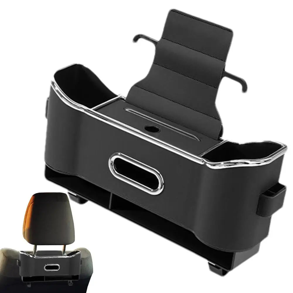 Organizer na tylne siedzenie z haczykami i schowkiem - zoptymalizowana przestrzeń i porządek w samochodzie