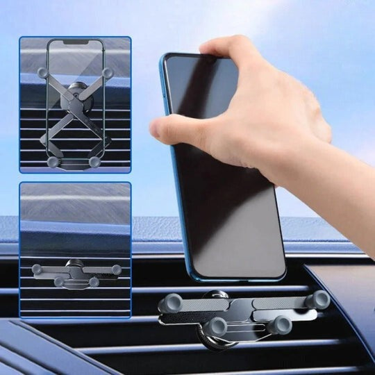 Support Téléphone Voiture Grille d’Aération – Rotation 360° & Verrouillage Automatique
