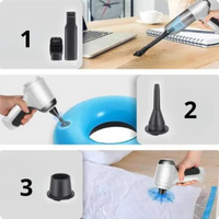 Cordless Portable Car Vacuum – Powerful, Lightweight & USB Rechargeable 