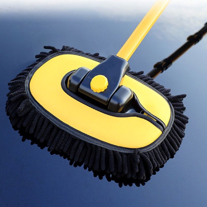 Mop telescopic de curățare – cap pivotant și mâner lung 