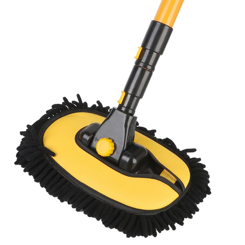 Mop telescopic de curățare – cap pivotant și mâner lung 