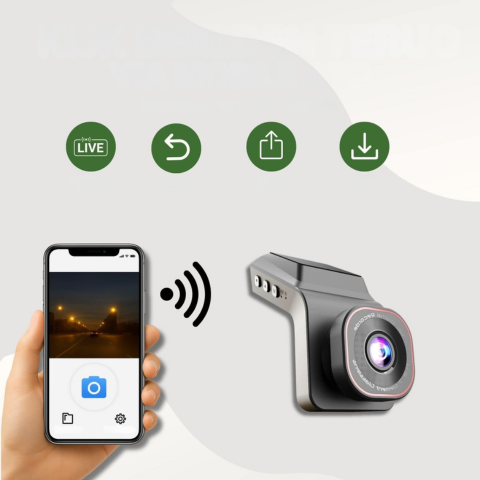 Dashcam Auto — Nočná Vízia a Optimálna Bezpečnosť 
