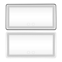 車用サンバイザーLEDミラー - 調整可能で充電式の照明 