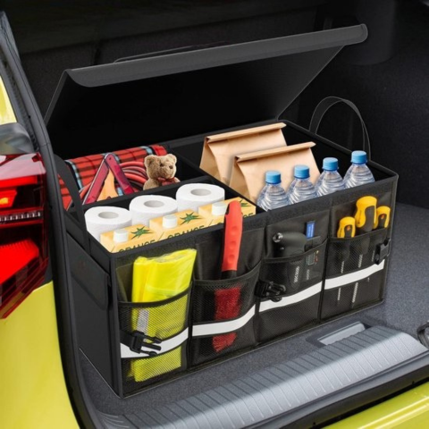 Organizator Portbagaj Auto — Cutie De Depozitare Etanșă Și Pliabilă 
