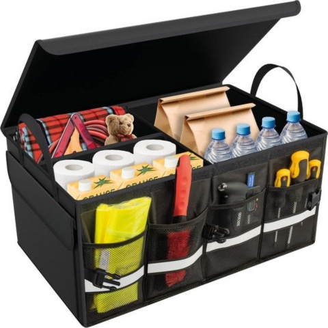 Organizator Portbagaj Auto — Cutie De Depozitare Etanșă Și Pliabilă 