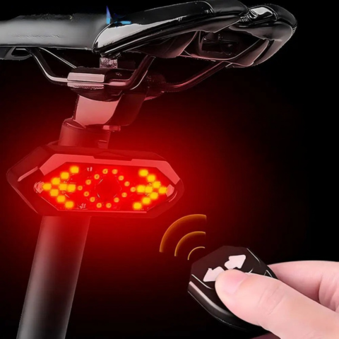 Blikajúce svetlo na bicykel – Nabíjateľné a diaľkové ovládanie 