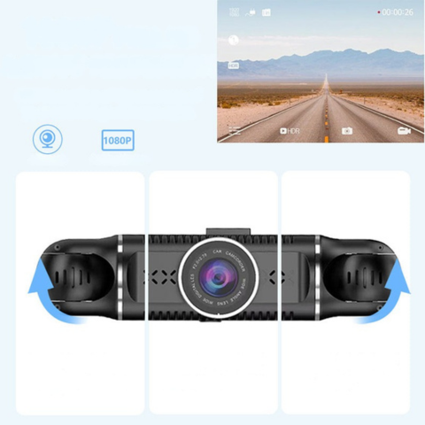 4-kanals dashcam - integrert Wifi og GPS
