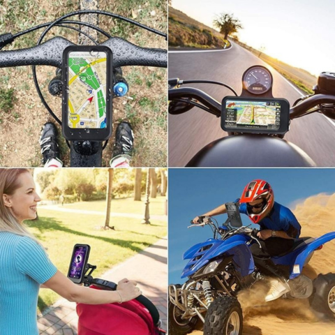 Support Étanche Guidon – Maintien Stable Et Recharge Rapide