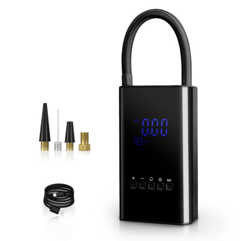 Mini Kompressor Bærbar – LED-display og justerbart tryk 