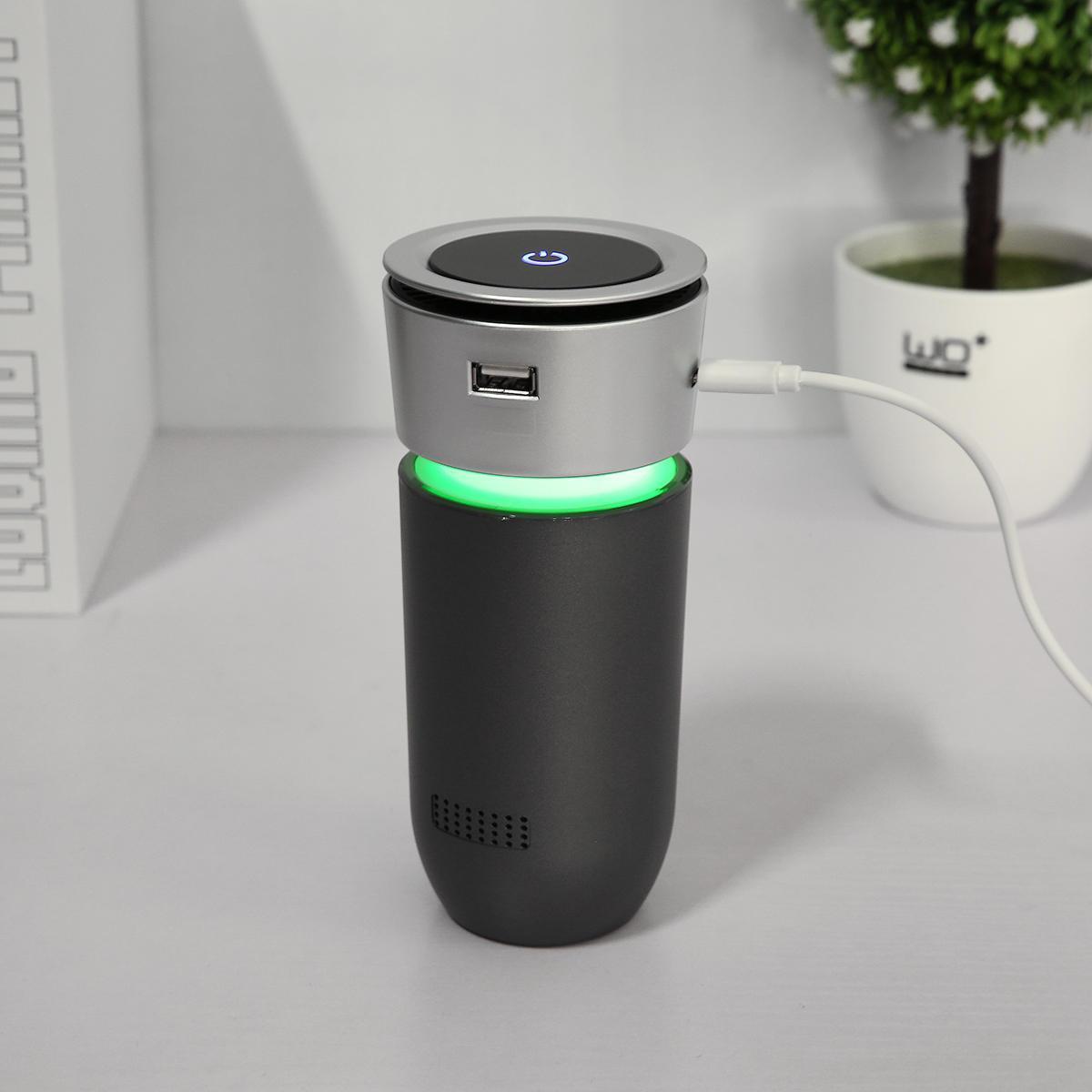Portable Ionizer Air Purifier For Car With USB Cable — Eliminates Odors And Pollutants 
