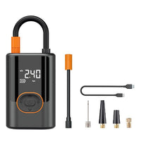 Bärbar Däckpump Med Digital Manometer 