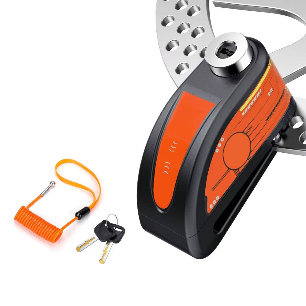 قرص مضاد للسرقة على الدراجة النارية مزود بجهاز إنذار - أمان محسّن وإشارة مسموعة قوية