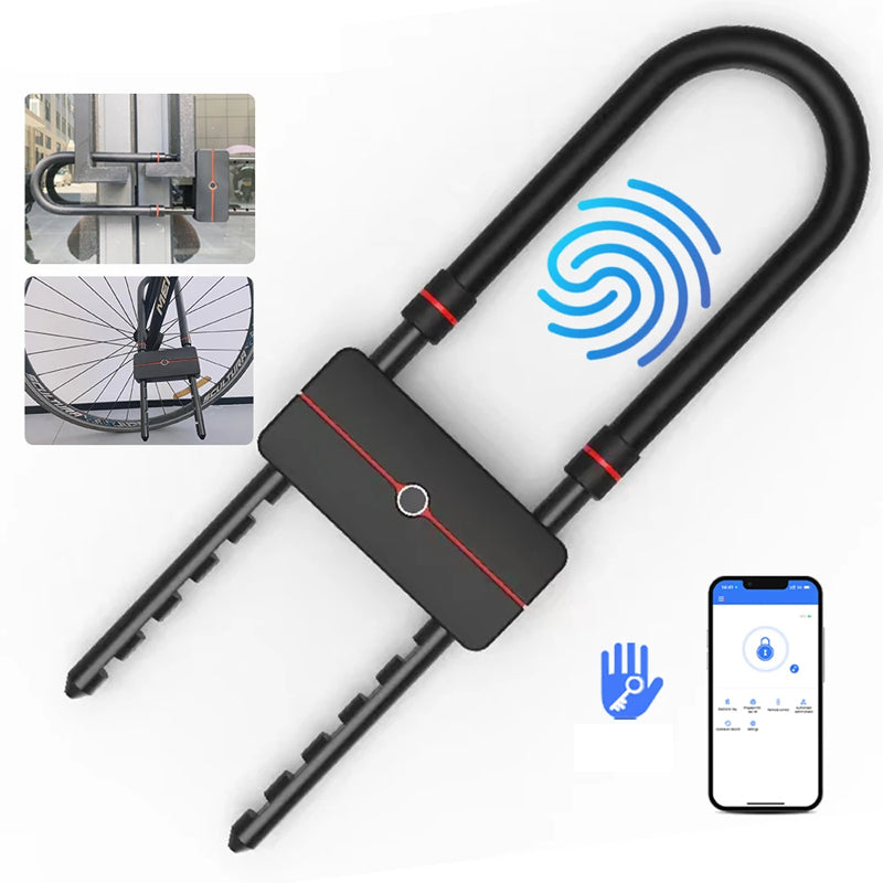 Zabezpieczenie rowerowe Bluetooth i odcisk palca 