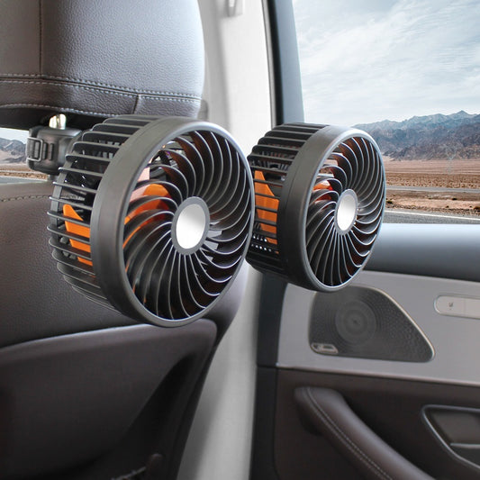 ダブルヘッド車用ファン — 充電式で調整可能 
