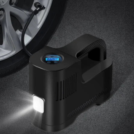 Compresseur D’Air Portable Numérique 12V Avec Lampe LED — Sécurité Et Utilisation De Nuit